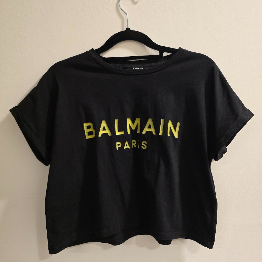 Balmain Cropped Tee